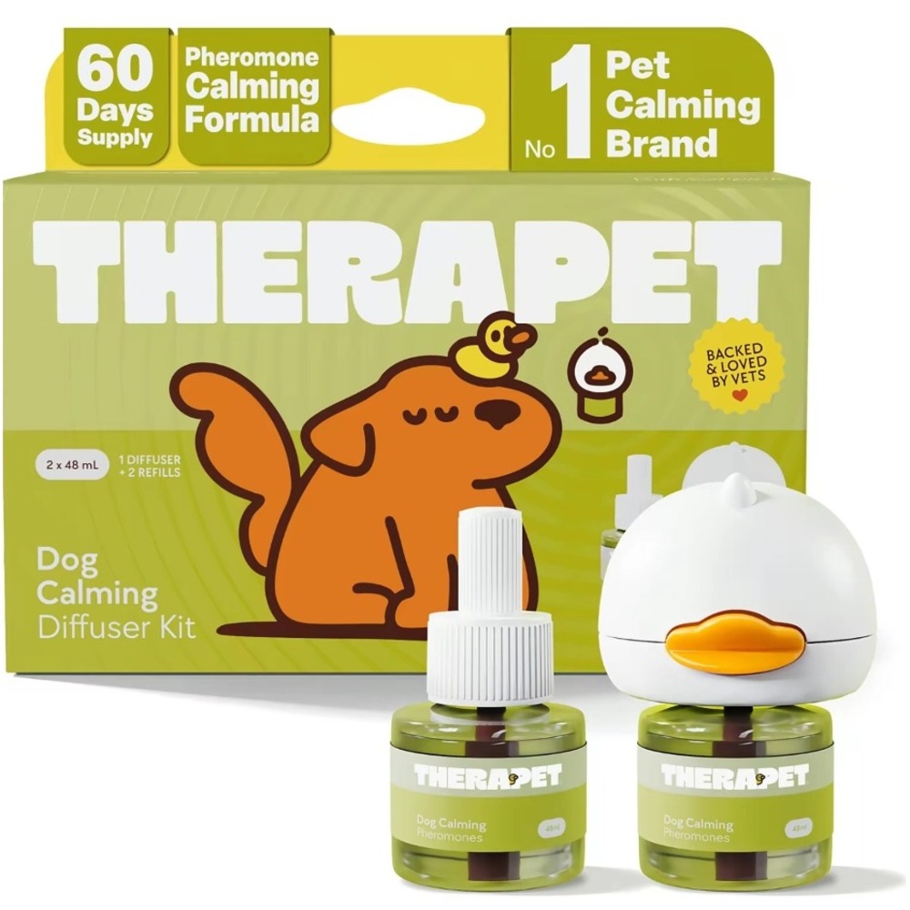 Therapet Dog Calming Diffuser Kit 1 Diffuser 2 Refills 60 Day Pheromone Formula